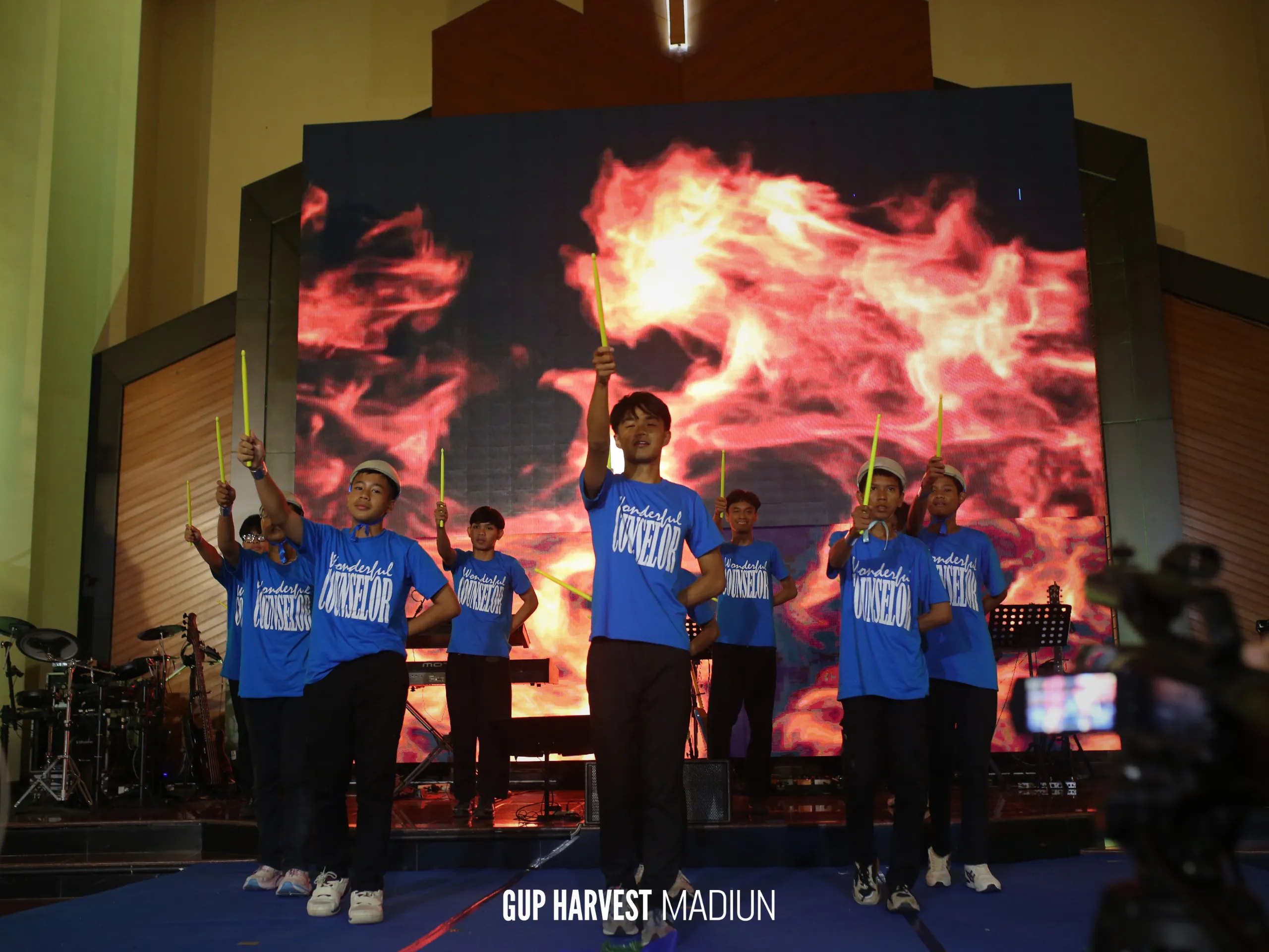 Penampilan khusus dalam ibadah Natal GUP Harvest Church