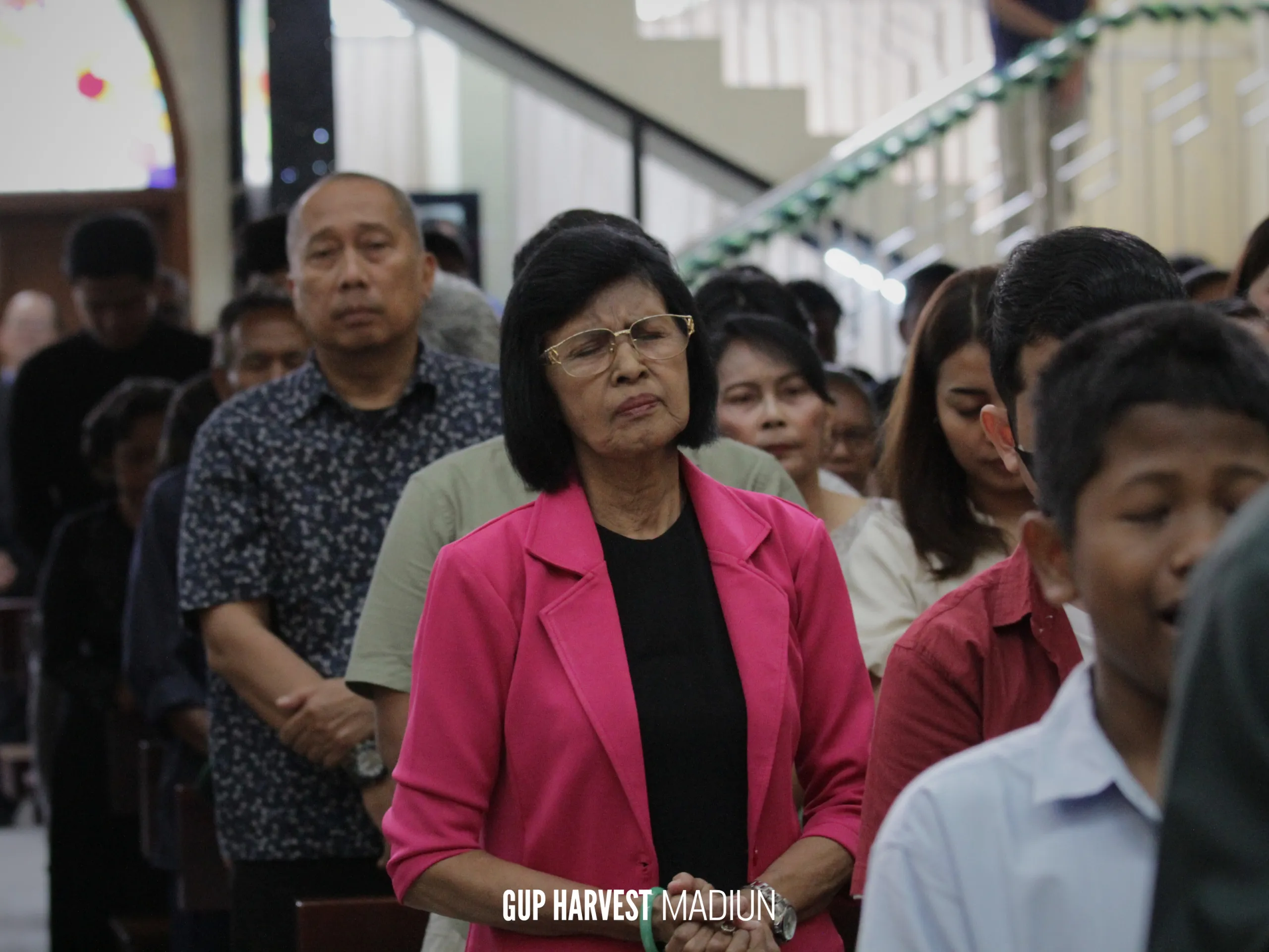 Suasana ibadah Natal GUP Harvest Church