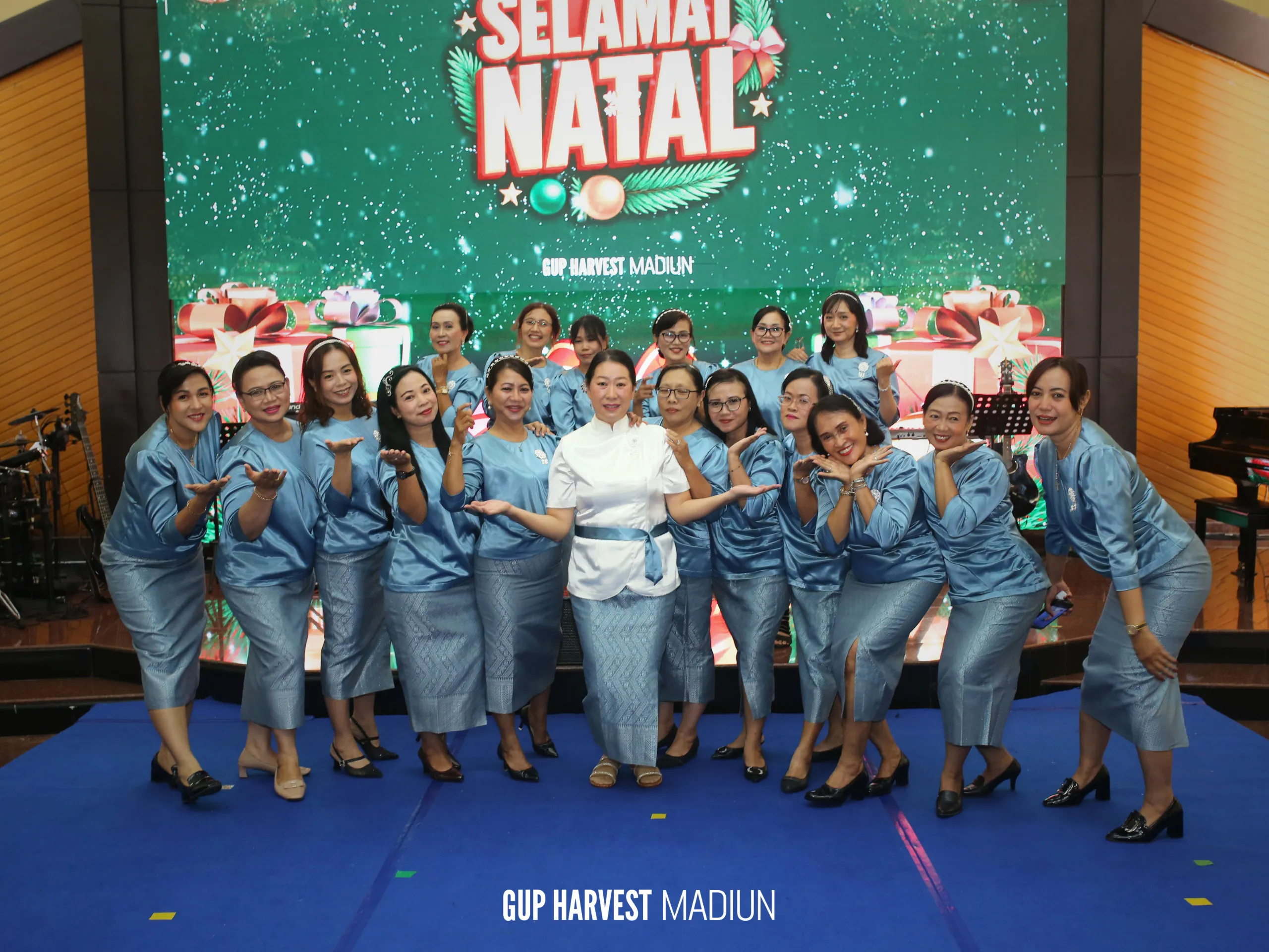 Suasana ibadah Natal GUP Harvest Church bersama jemaat