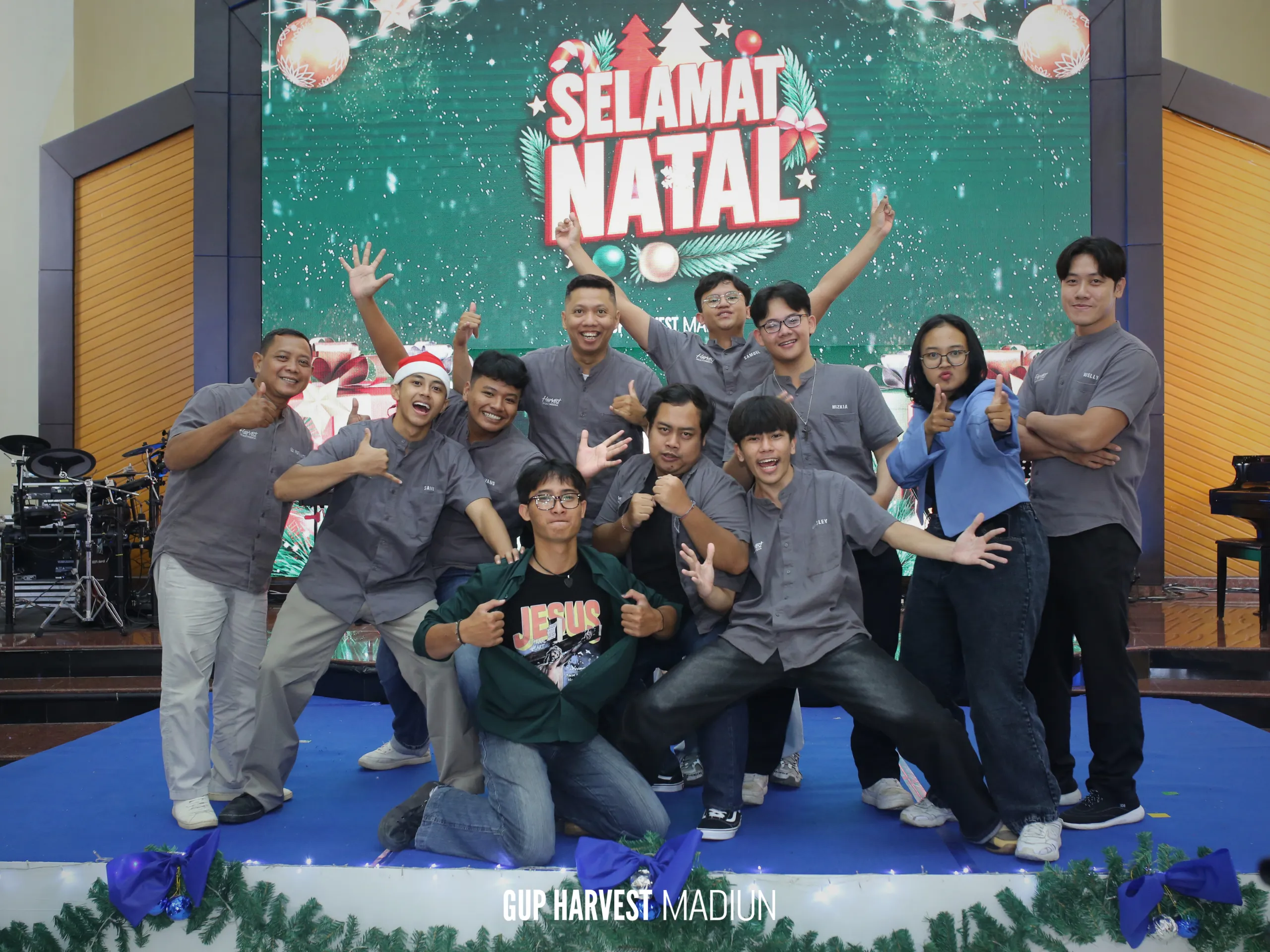 Suasana ibadah Natal GUP Harvest Church bersama jemaat