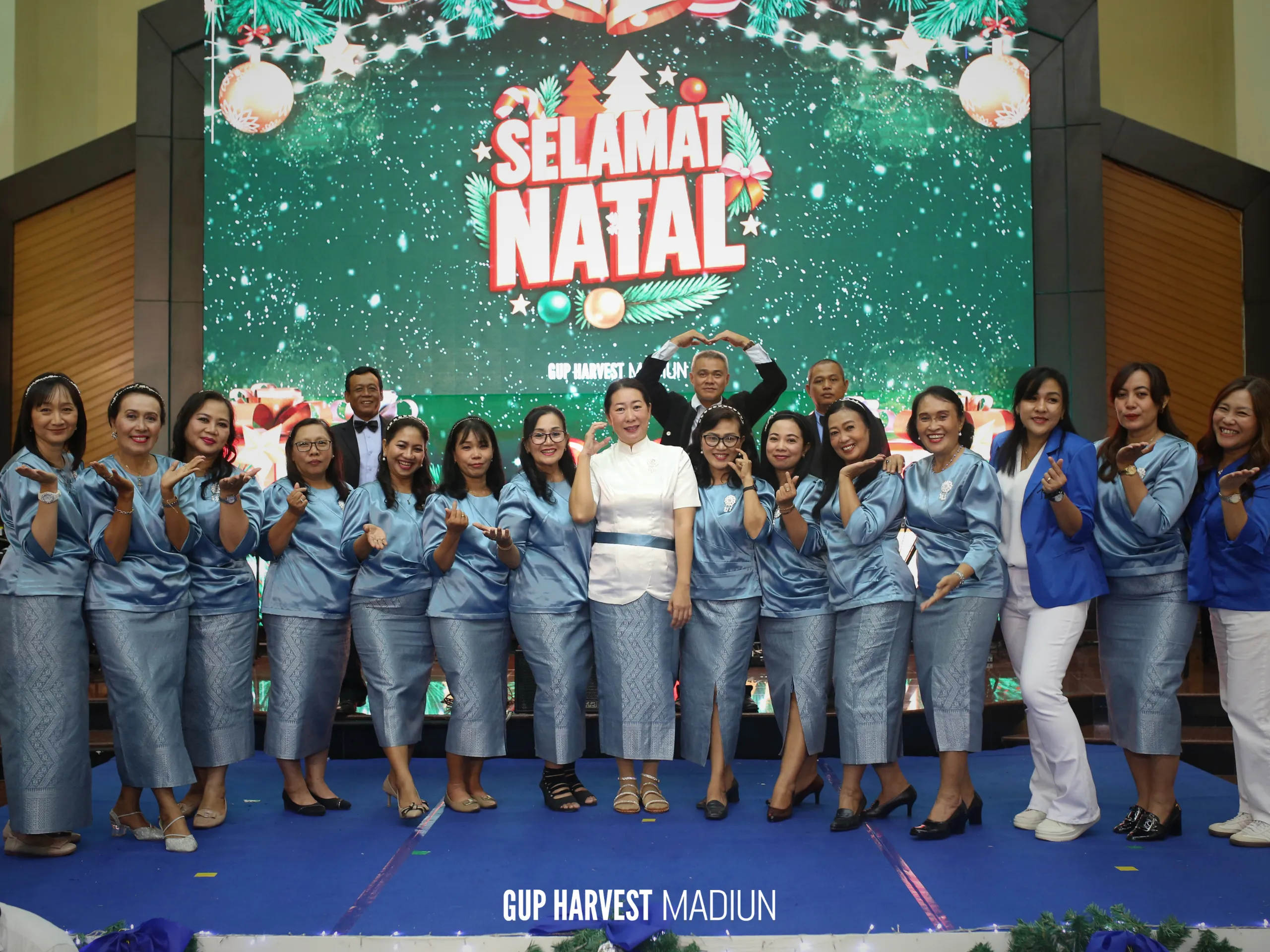 Suasana ibadah Natal GUP Harvest Church bersama jemaat