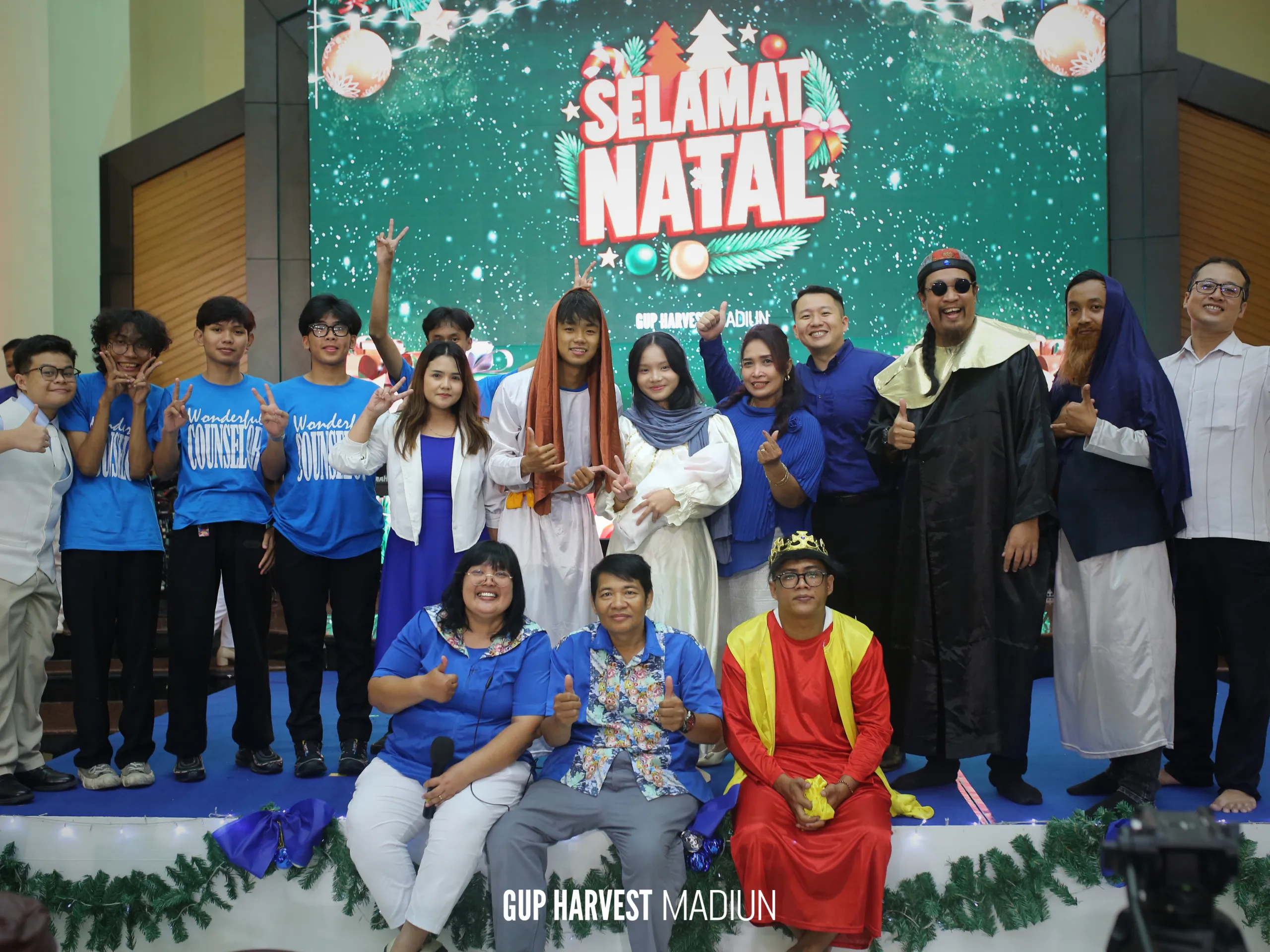 Suasana ibadah Natal GUP Harvest Church bersama jemaat