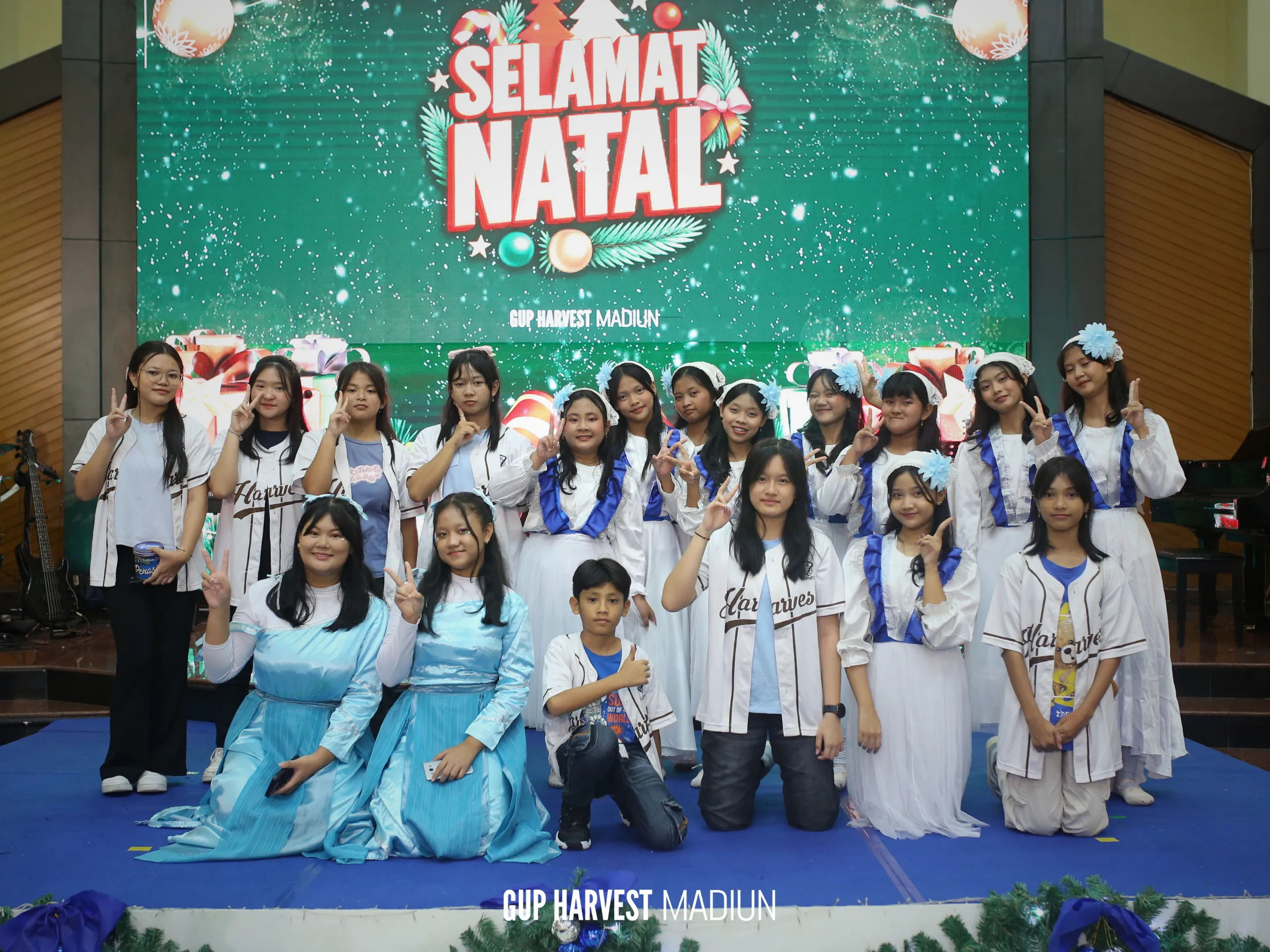 Suasana ibadah Natal GUP Harvest Church bersama jemaat