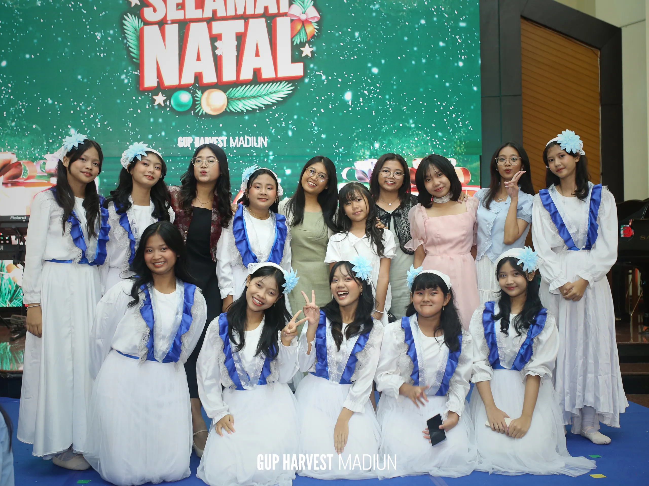 Suasana ibadah Natal GUP Harvest Church bersama jemaat
